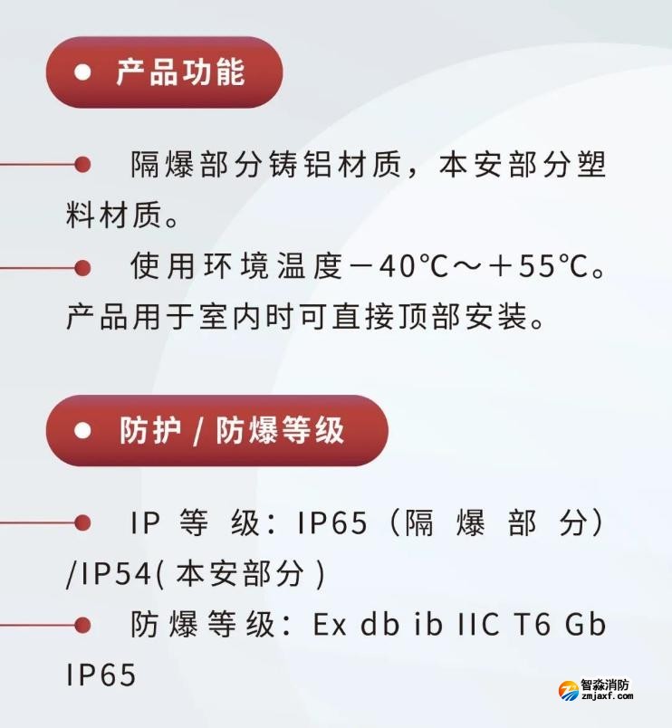 JTY-GM-GSTN9811(Ex)/WIS、GSTN9812(Ex)/WIS海灣隔爆煙感溫感產(chǎn)品功能