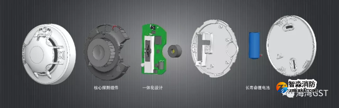 海灣NB-loT感煙探測器結(jié)構(gòu)圖